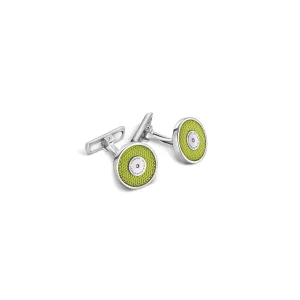 167 Cufflinks in Sterling Silver & Enamel