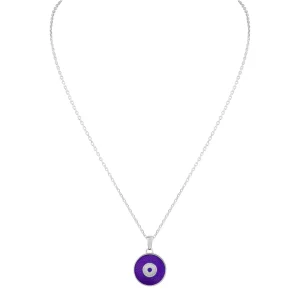 167 Button Enamel Pendant