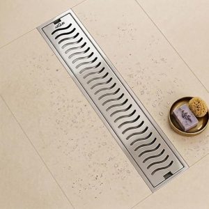 Shower Water Drain Channel SS 304 Grade with Cockroach Trap (30x4 Inch)