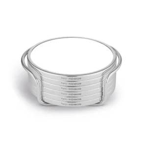 Coasters in Sterling Silver and Formica®, Set of 6